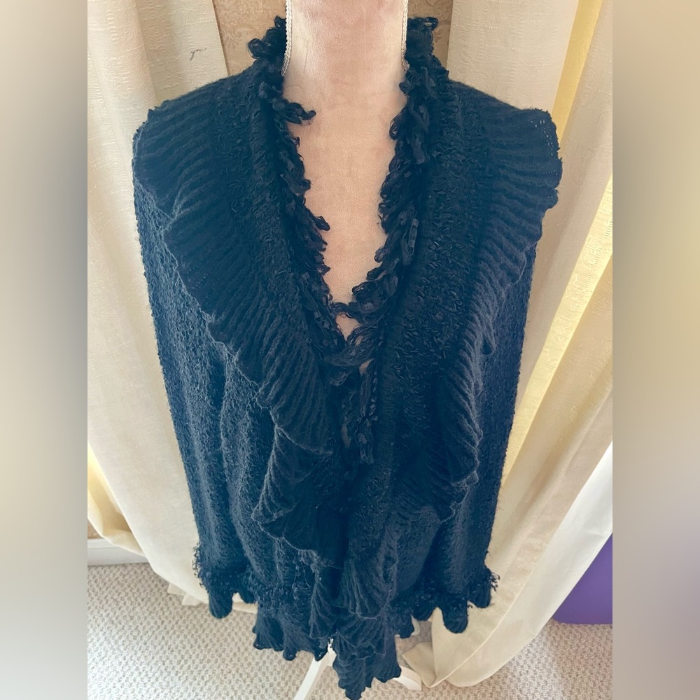 Lane Bryant Black Knit Cardigan